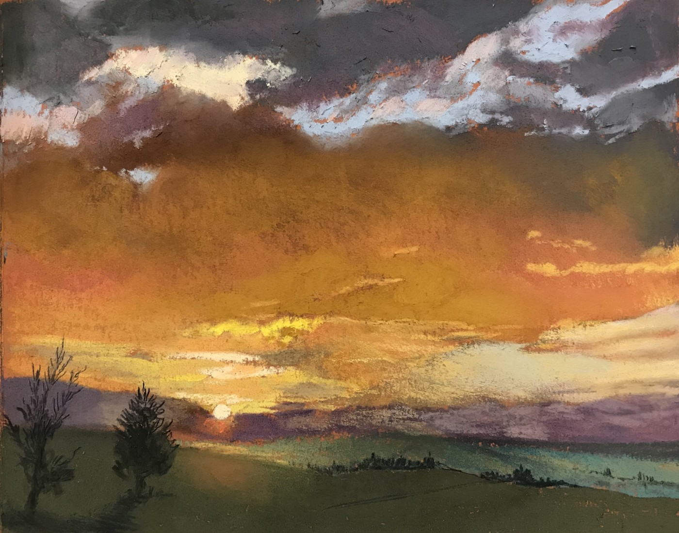 Mini Sunset Perthshire by Margaret Evans Margaret Evans