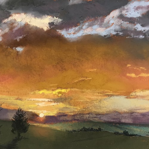 Mini Sunset Perthshire by Margaret Evans Margaret Evans